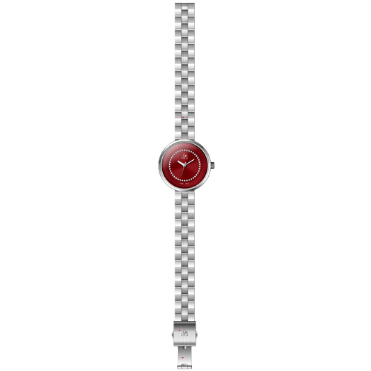 REYS Ladies Stainless Steel Watch R2023-SRD - Red Dial
