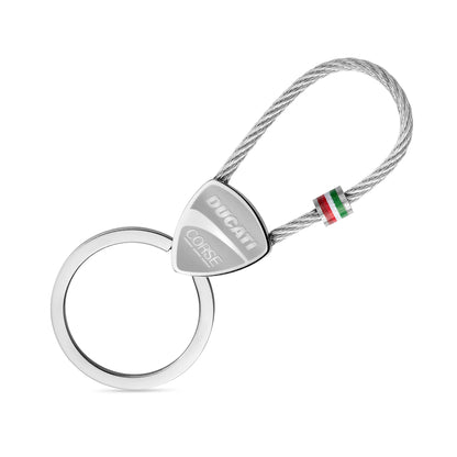 Ducati DTAGK2137501 Scudetto Stainless Steel Keyring