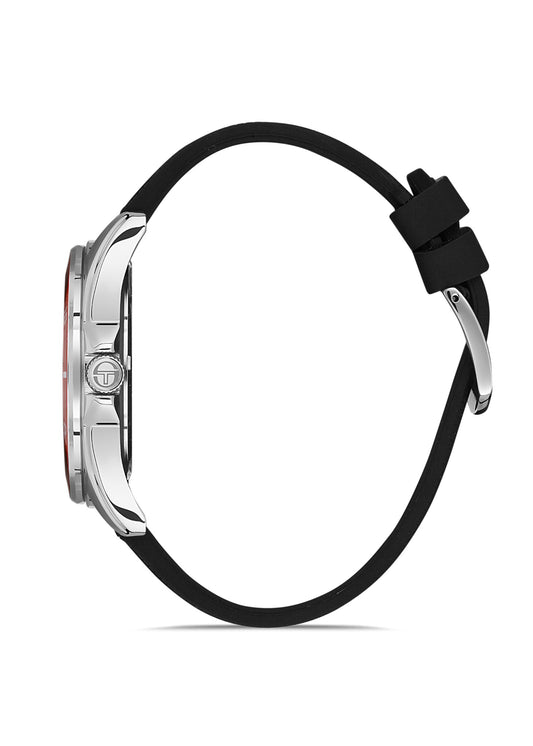 Sergio Tacchini ST.1.10324-1 - Men's Rubber Watch Black Dial