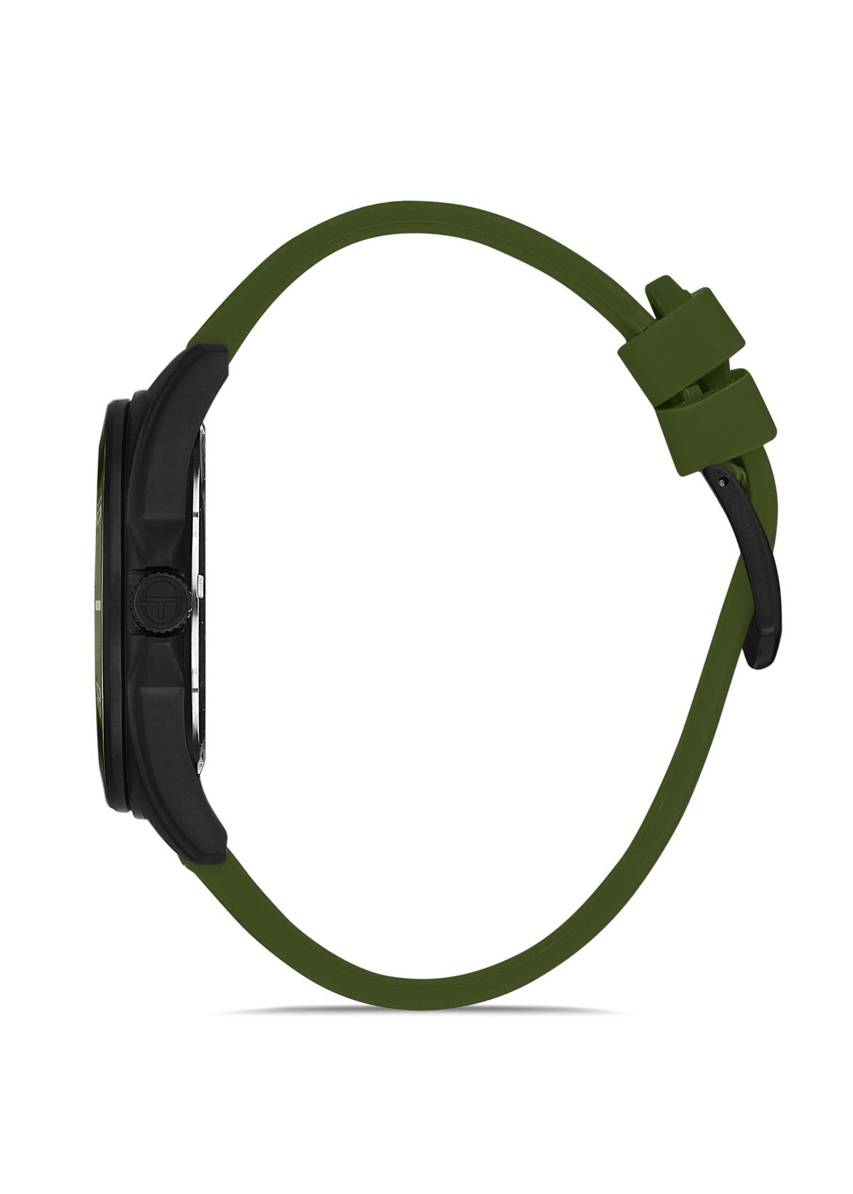 Sergio Tacchini ST.1.10324-5 - Men's Rubber Watch Dark Green Dial
