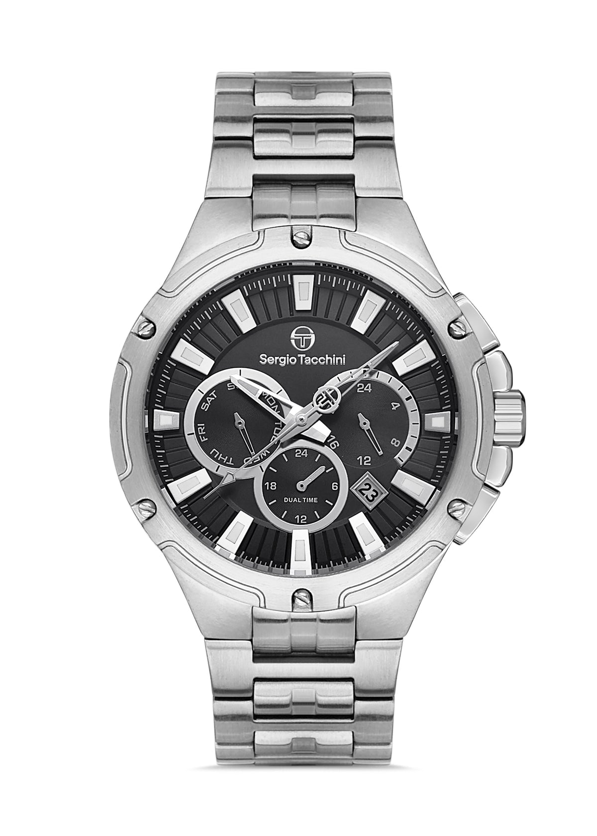 Sergio Tacchini ST.1.10336-1 Heritech - Men's Stainless Steel Watch Black Dial
