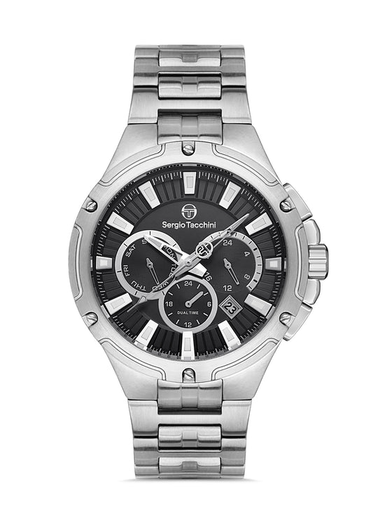 Sergio Tacchini ST.1.10336-1 Heritech - Men's Stainless Steel Watch Black Dial