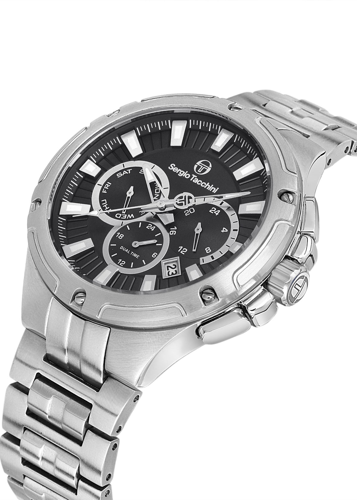 Sergio Tacchini ST.1.10336-1 Heritech - Men's Stainless Steel Watch Black Dial