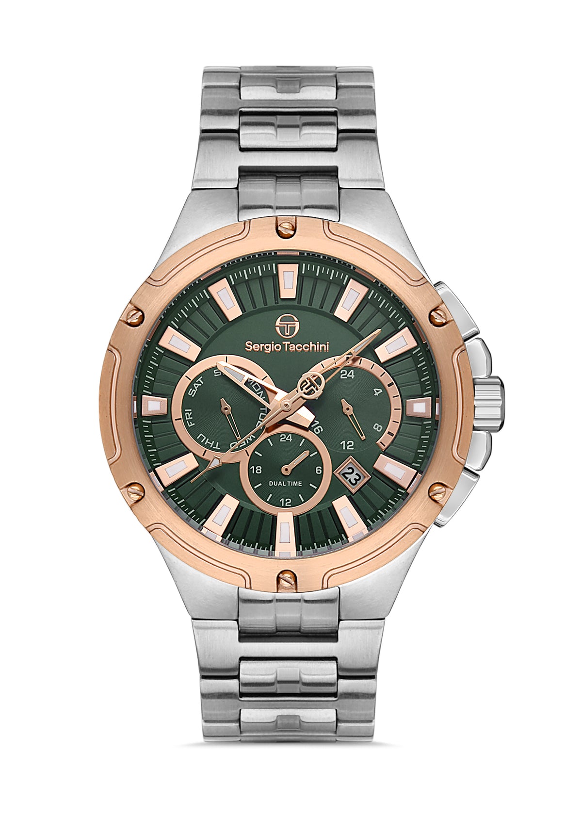 Sergio Tacchini ST.1.10336-4 Heritech - Men's Stainless Steel Watch Green Dial