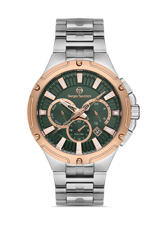 Sergio Tacchini ST.1.10336-4 Heritech - Men's Stainless Steel Watch Green Dial