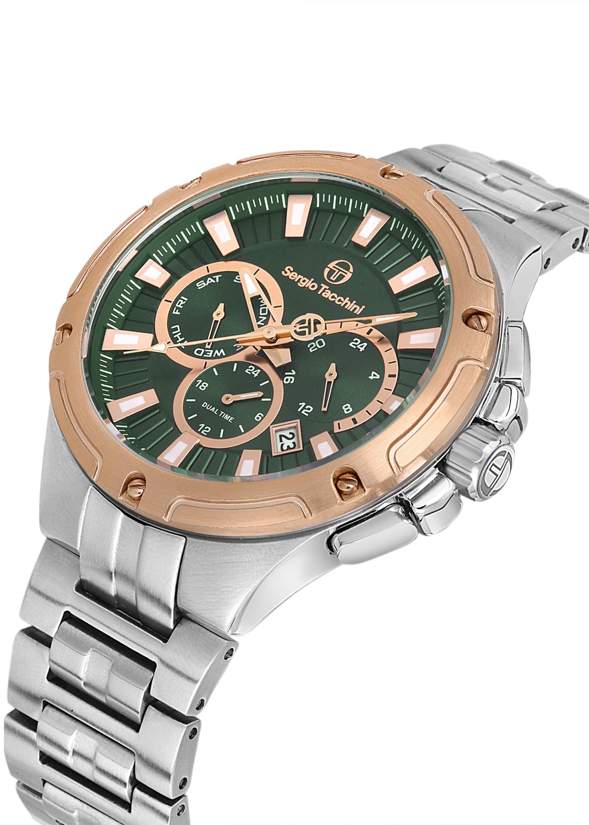 Sergio Tacchini ST.1.10336-4 Heritech - Men's Stainless Steel Watch Green Dial