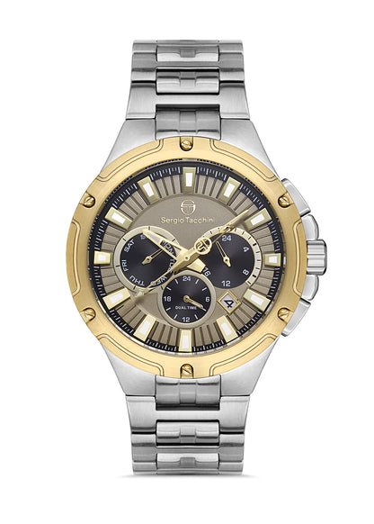 Sergio Tacchini ST.1.10336-5 Heritech - Men's Stainless Steel Watch Gray Dial