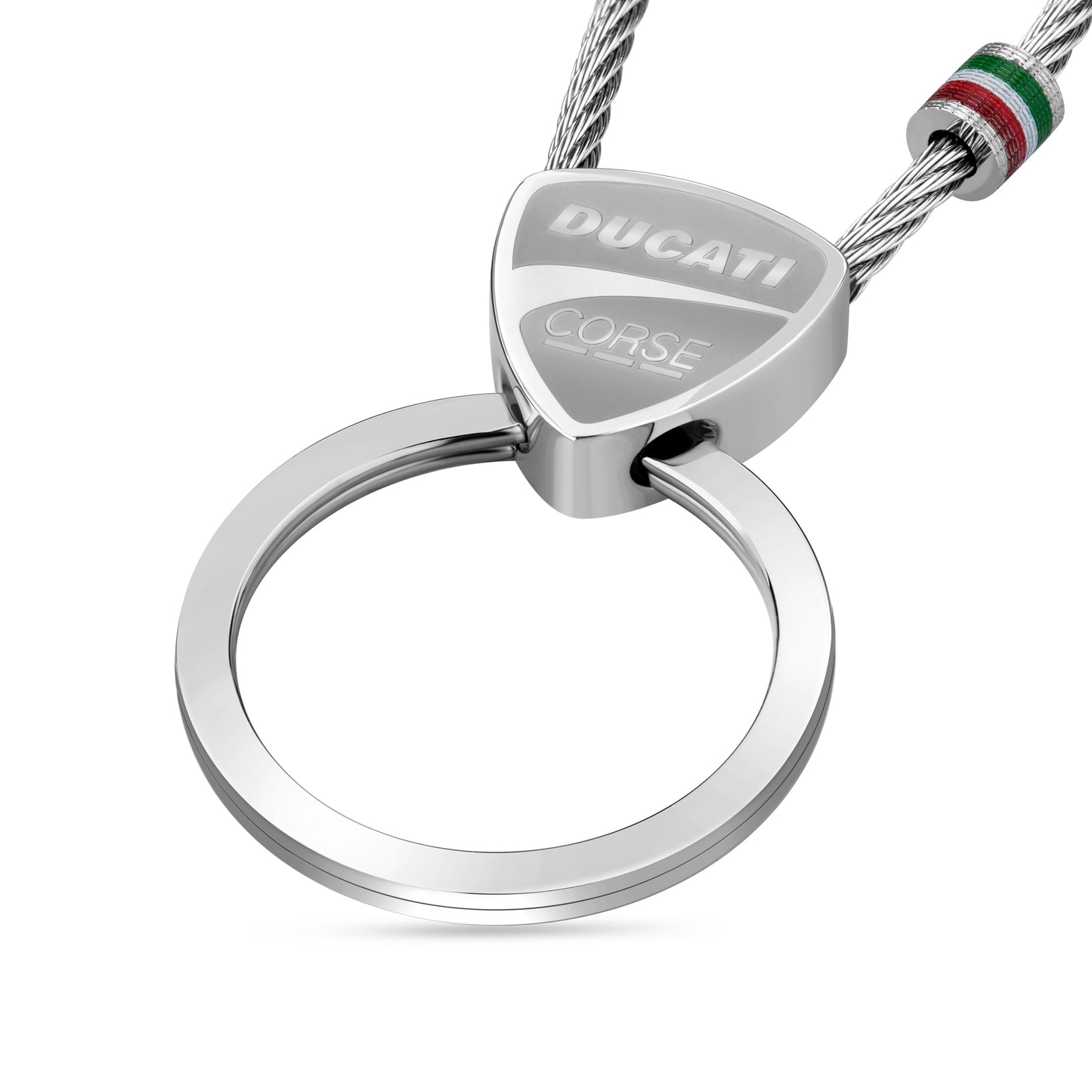 Ducati DTAGK2137501 Scudetto Stainless Steel Keyring