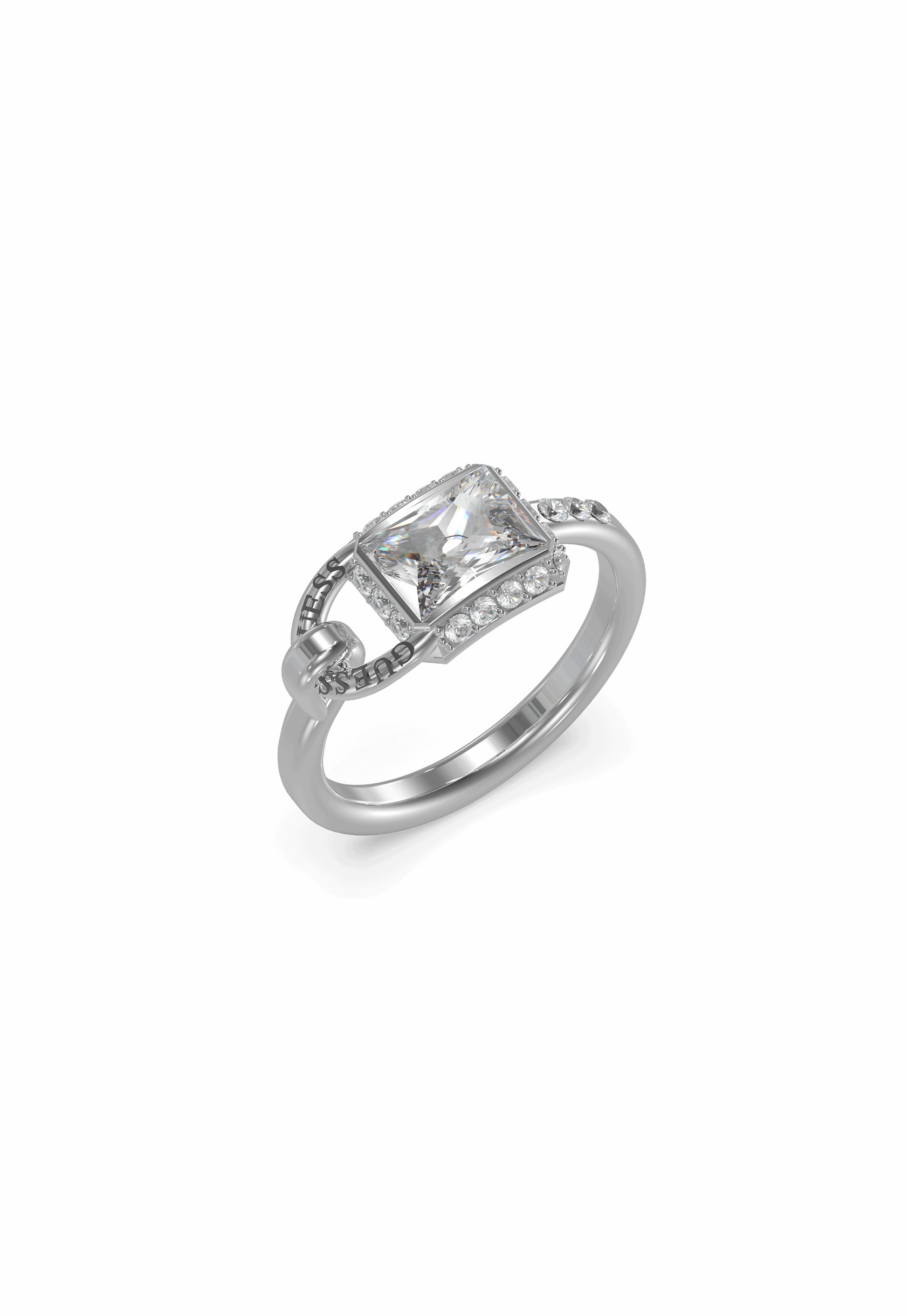 Guess Jewelry - JUBR02196JWRH58 Ring Steel silver For Ladies