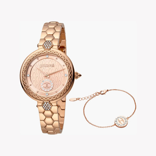 JUST CAVALLI WOMEN'S ROSE GOLD WATCH, ELEGANT DIAL | JC1L128M0085