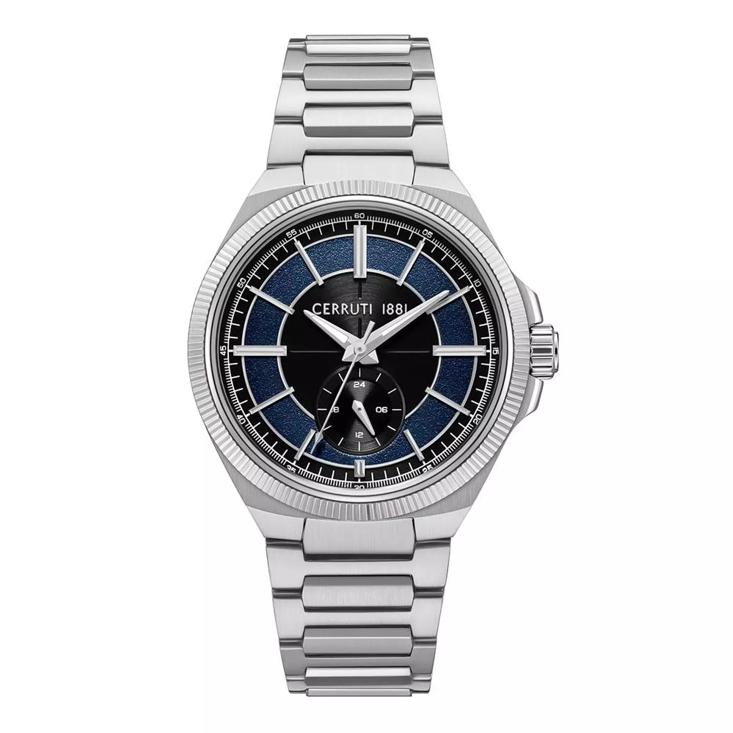 Cerruti 1881 Blue Dual-Time Steel Watch CIWGK0084401