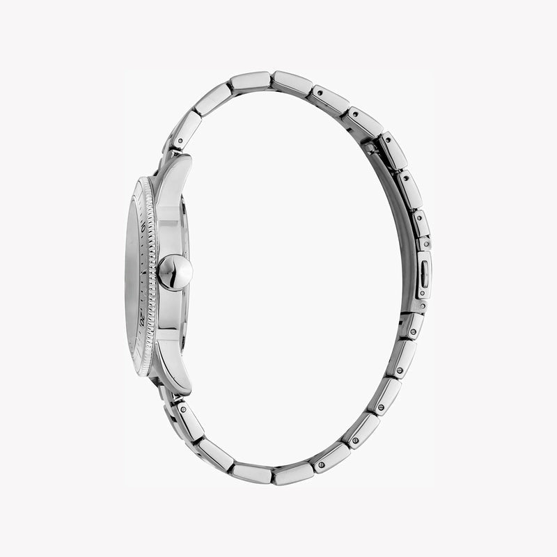 Just Cavalli Men's Silver Stainless Steel Watch, Silver Dial - JC1G179M0055