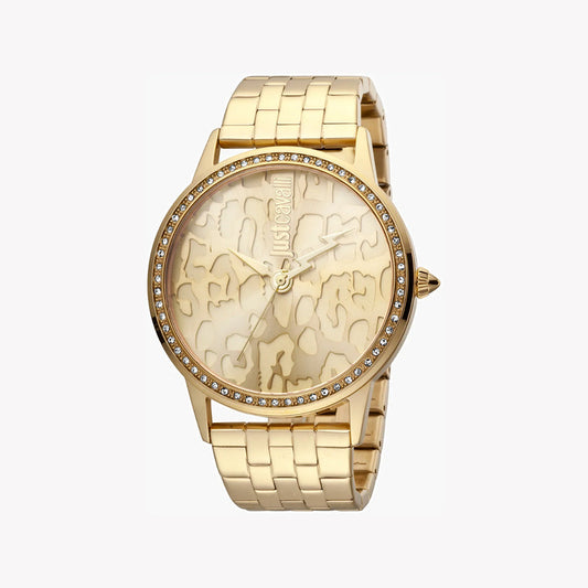 Just Cavalli Women's Gold Watch, Champagne Dial - JC1L094M0055