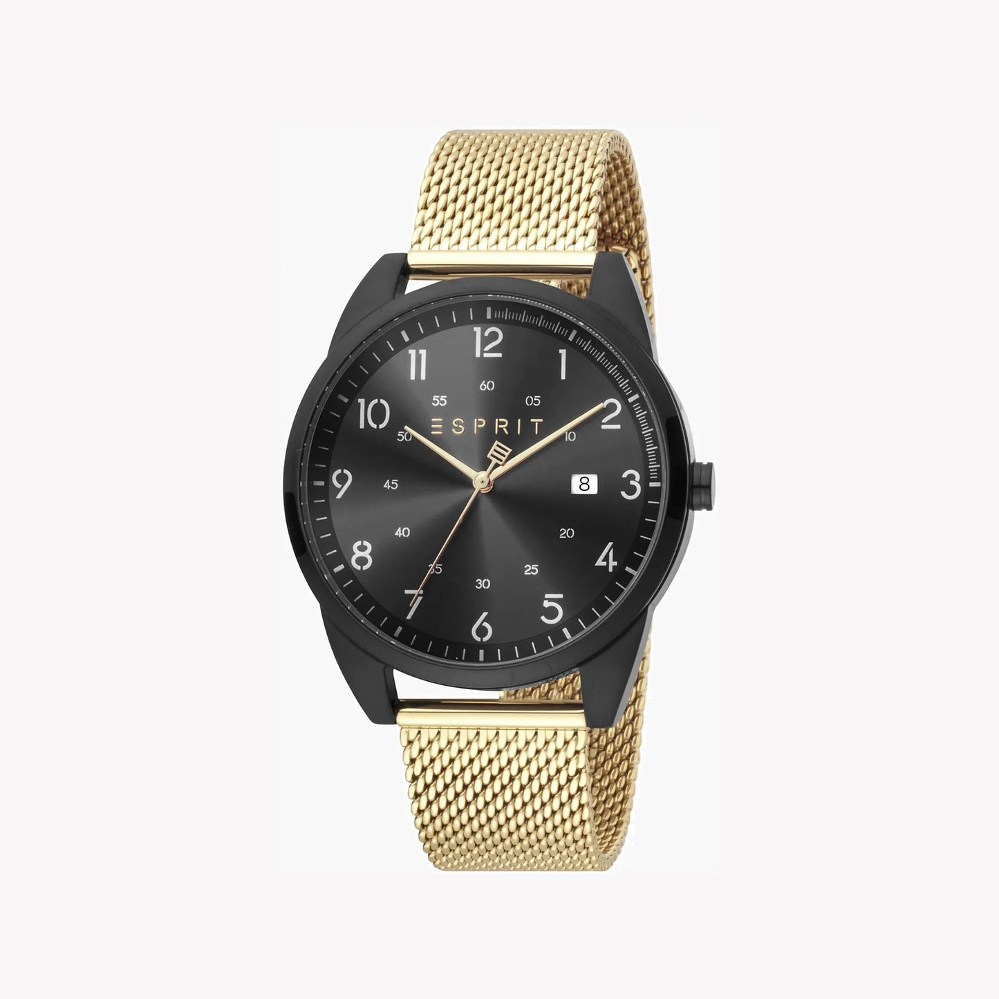 Esprit Men's Black Dial Gold Stainless Steel ES1G212M0095