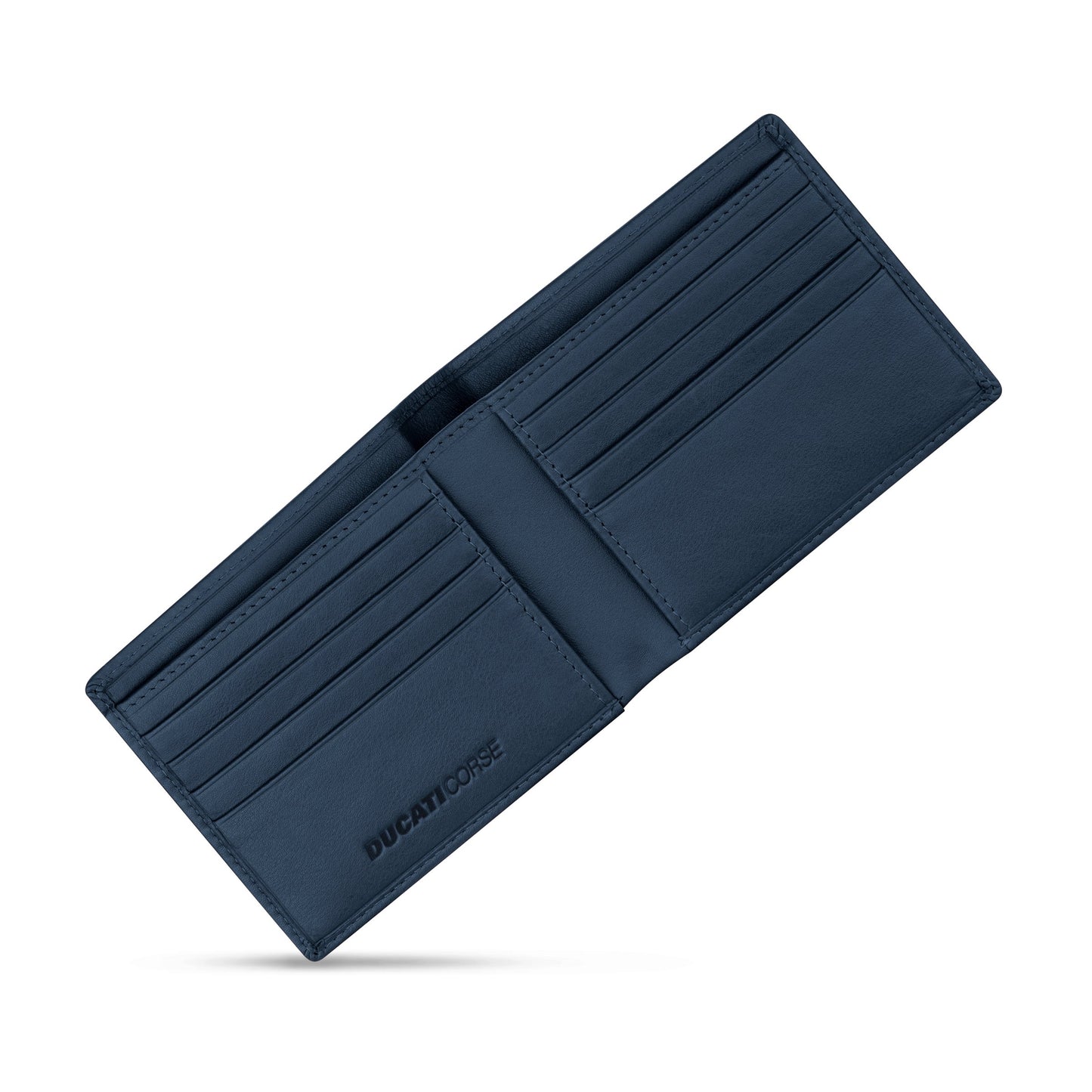 Ducati - DTLGW2201102 - BLUE GENUINE LEATHER WALLET