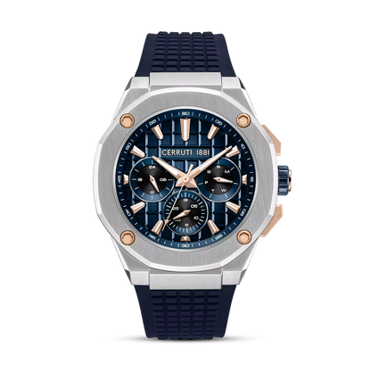Cerruti 1881 Razzuolo Men's Chronograph Blue Dial Leather Watch - CIWGQ0073402