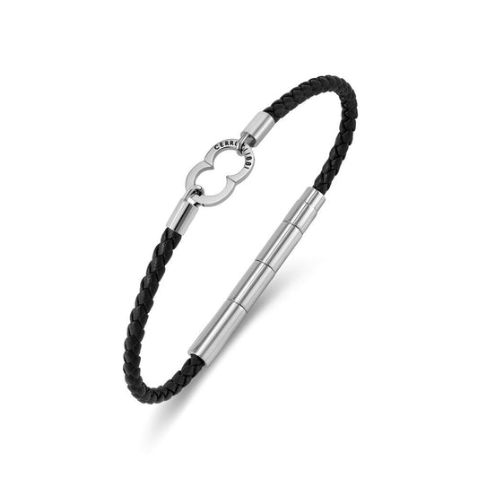 Cerruti 1881 Black Logo Clasp Bracelet CIAGB0015103