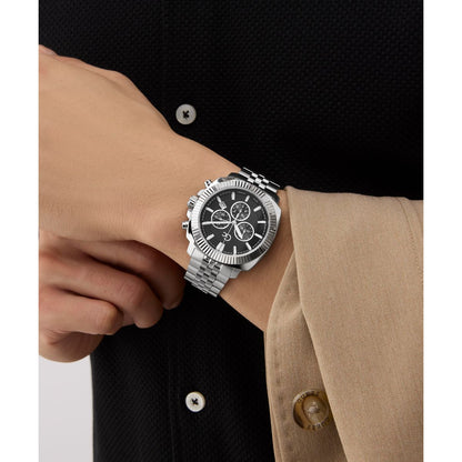 Gc Flair Coussin Chrono Metal Men Watch Silver Stainless Steel Bracelet Z64006G2