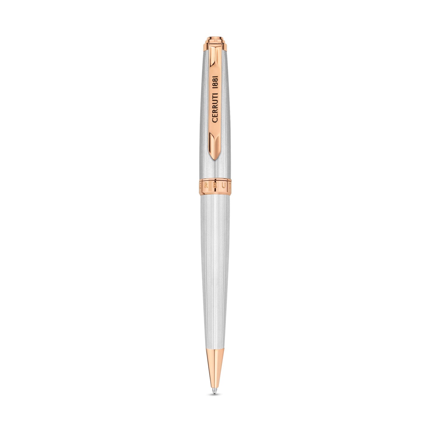 Cerruti1881 Ballpoint Pen Silver & Rose Gold - NSS221001A