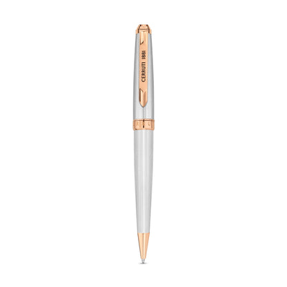 Cerruti1881 Ballpoint Pen Silver & Rose Gold - NSS221001A