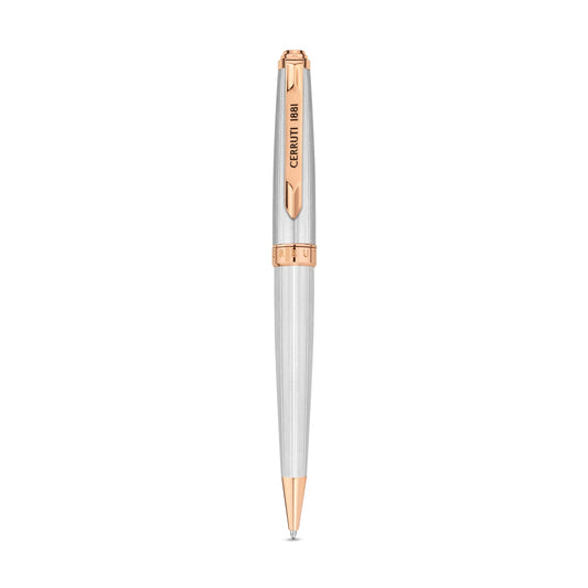 Cerruti1881 Ballpoint Pen Silver & Rose Gold - NSS221001A