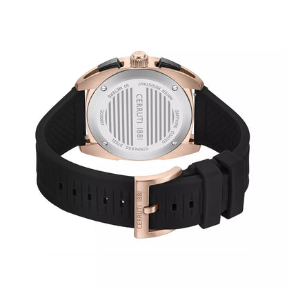 Cerruti 1881 Rose Gold Black Chronograph CIWGO0085102