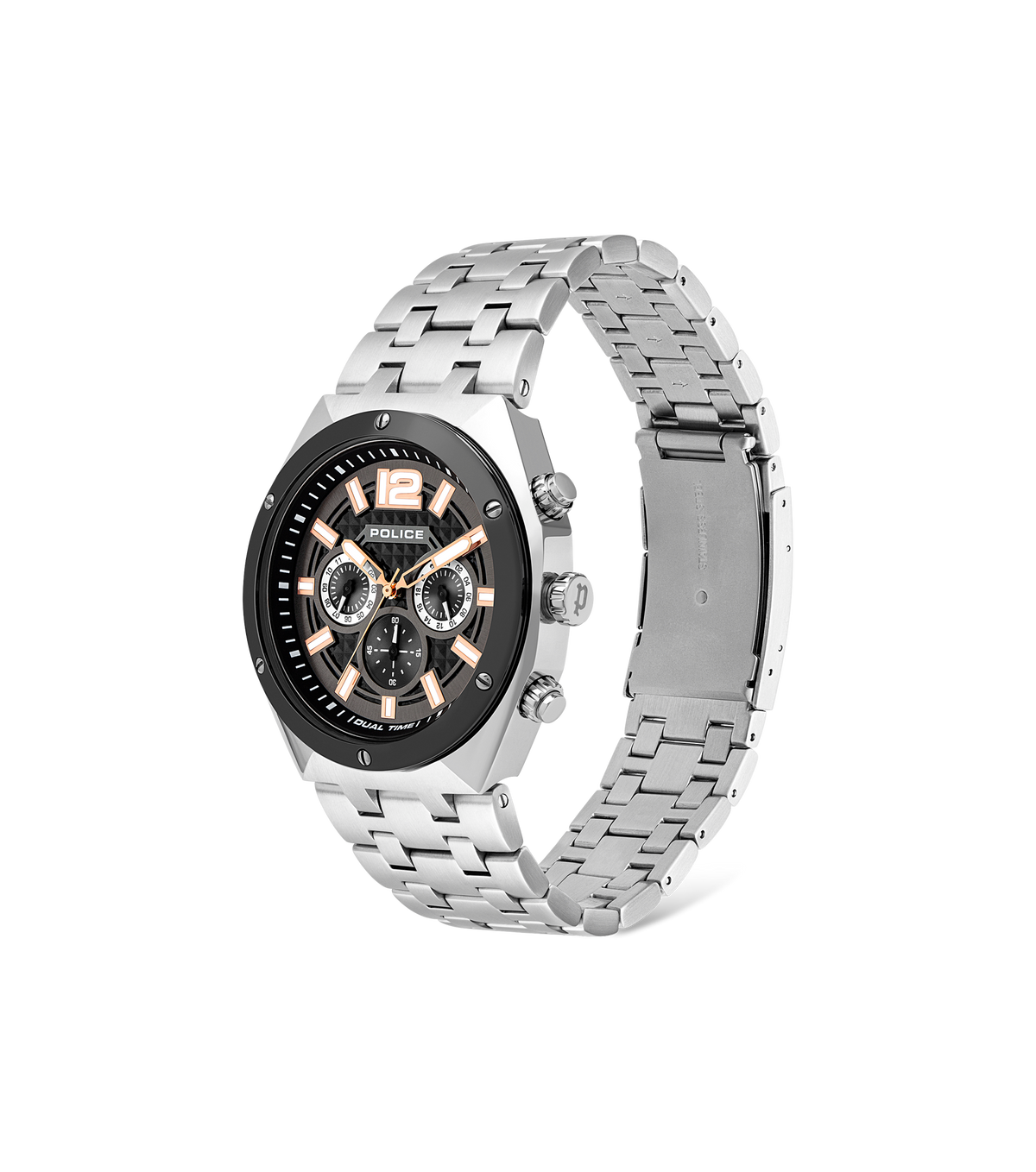 Police Watches kediri Mens Analogue Quartz Watch with Stainless-Steel Bracelet PL.15995JSTBL-61M