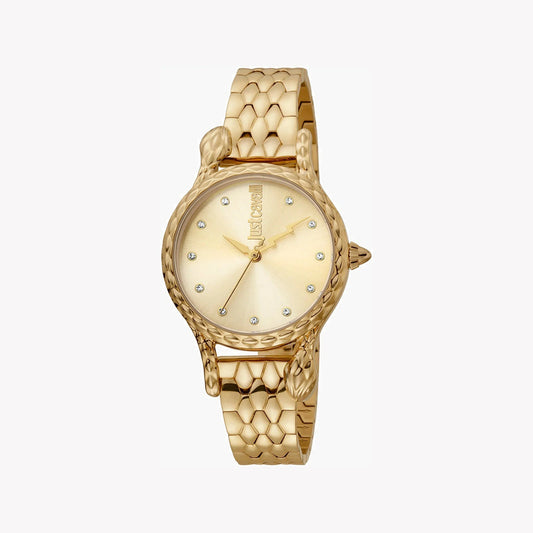 Just Cavalli Women's Gold Watch, Champagne Dial - JC1L125M0065