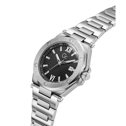 Gc Legacy Sleek Metal Men Watch Silver Stainless Steel Bracelet Z67004G2