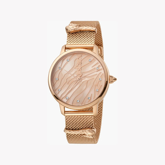 Just Cavalli Women's Rose Gold Watch, Rose Gold Dial - JC1L126M0075