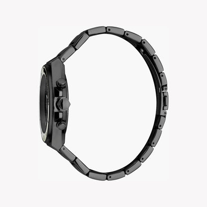 Just Cavalli Men's Black Stainless Steel Watch, Black Dial - JC1G139M0075