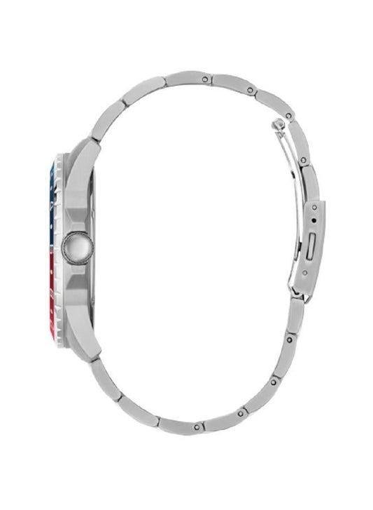 Guess Men's Blue Dial Stainless Steel  W1107G2