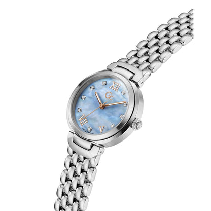 Gc Allure Mid Size Metal Women Watch Silver Stainless Steel Bracelet Z64003L3
