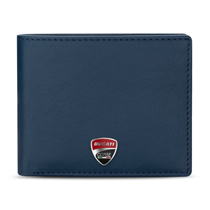 Ducati - DTLGW2201002 - BLUE GENUINE LEATHER WALLET