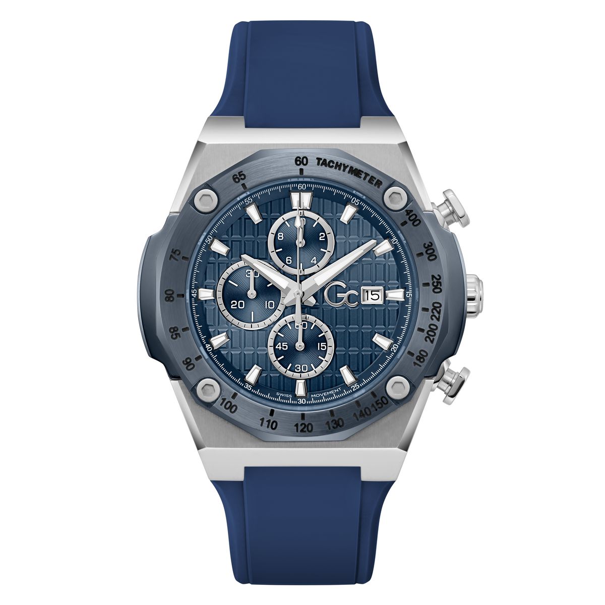 Gc IdolSport Chrono Silicone Men Watch Blue Silicone Strap Z68003G7