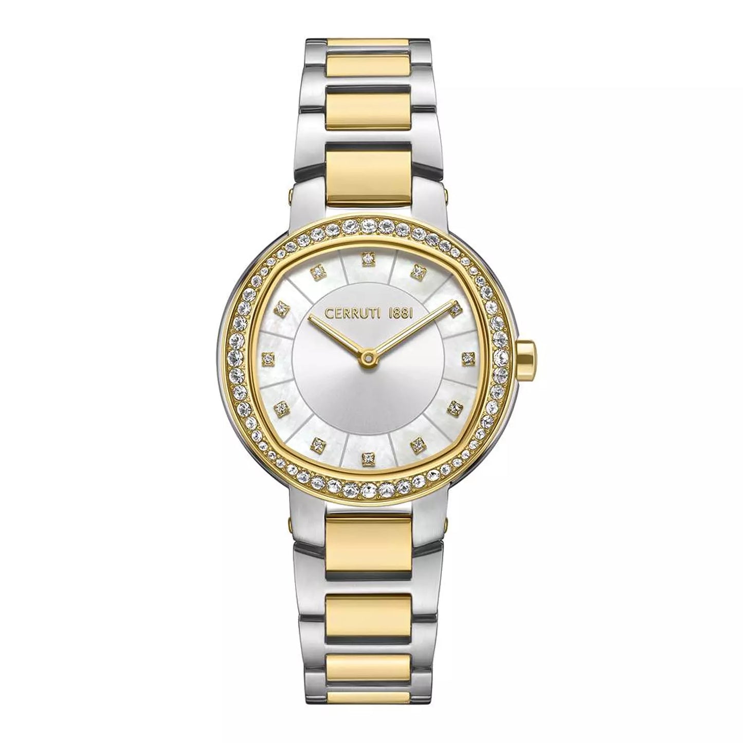 Cerruti 1881 Two-Tone Gold Diamond Watch CIWLG0086504