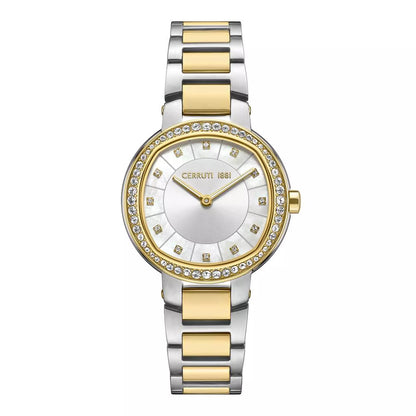 Cerruti 1881 Two-Tone Gold Diamond Watch CIWLG0086504