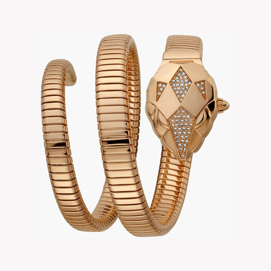 Just Cavalli Women's Rose Gold Watch, Asymmetrical Case - JC1L073M0035