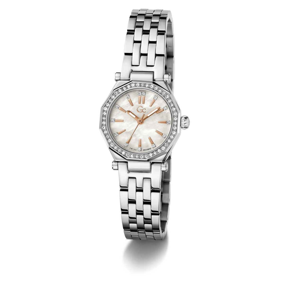 Gc Gleam Mini Small Size Metal Women Watch Silver Stainless Steel Bracelet Z54006L9
