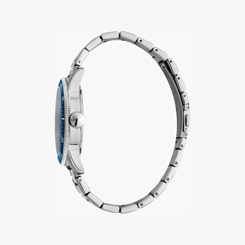 Just Cavalli Men's Silver Watch, Blue Dial - JC1G179M0075