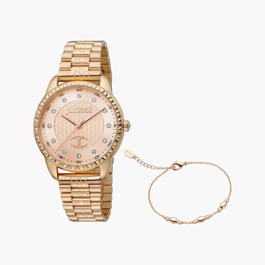 JUST CAVALLI WOMEN'S ROSE GOLD WATCH, ELEGANT DIAL | JC1L176M0075