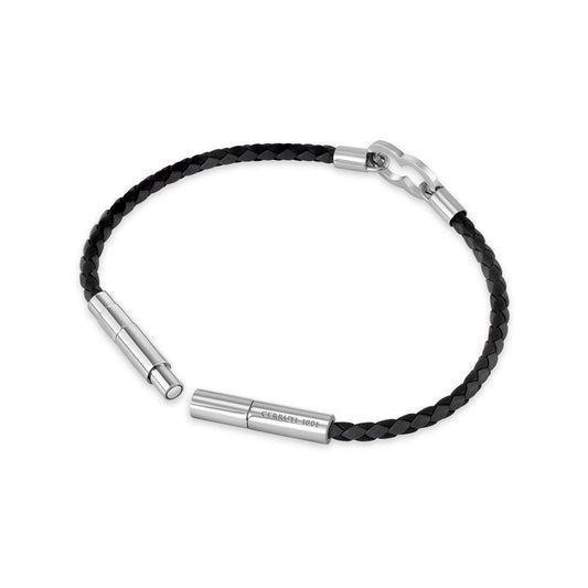 Cerruti 1881 Black Logo Clasp Bracelet CIAGB0015105