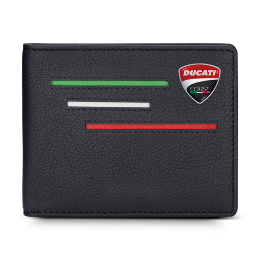 Ducati - DTLGW2200201 - BLACK GENUINE LEATHER WALLET