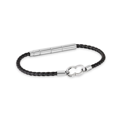 Cerruti 1881 Black Logo Clasp Bracelet CIAGB0015105