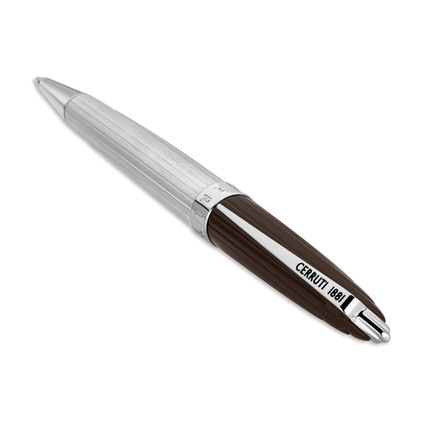 Cerruti1881 Ballpoint Matt Silver & Black - NSS220701B
