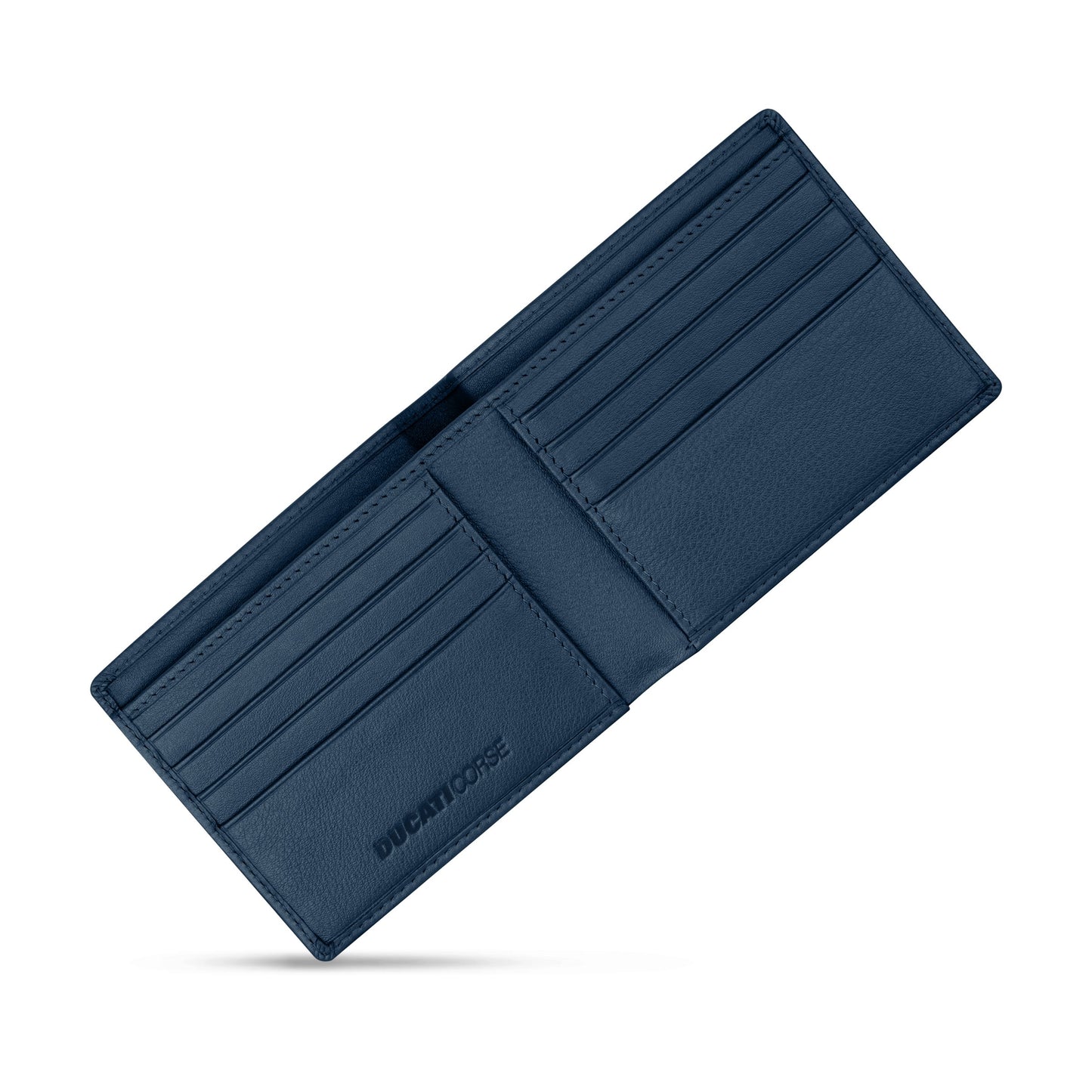 Ducati - DTLGW2201002 - BLUE GENUINE LEATHER WALLET