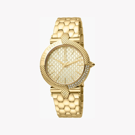 Just Cavalli Women's Gold Watch, Champagne Dial - JC1L105M0075
