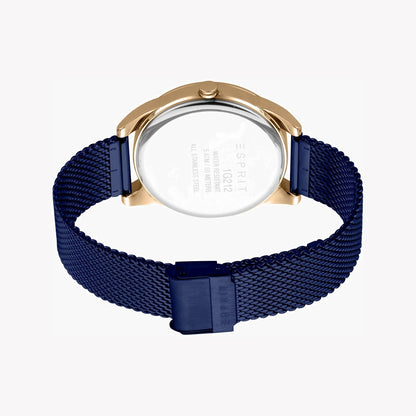 Esprit Men's Blue Dial Blue Stainless Steel ES1G212M0085