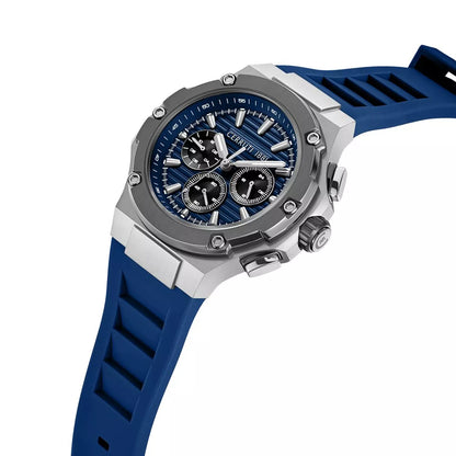 Cerruti 1881 Blue Striped Dial Chrono CIWGQ0085702
