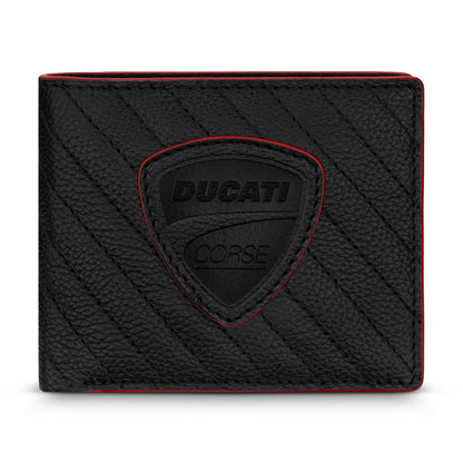 Ducati - DTLGW2201201 - BLACK GENUINE LEATHER WALLET
